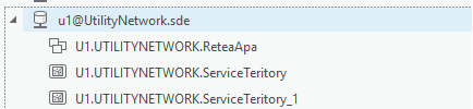 Geodatabase after running the Stage Utility Network tool